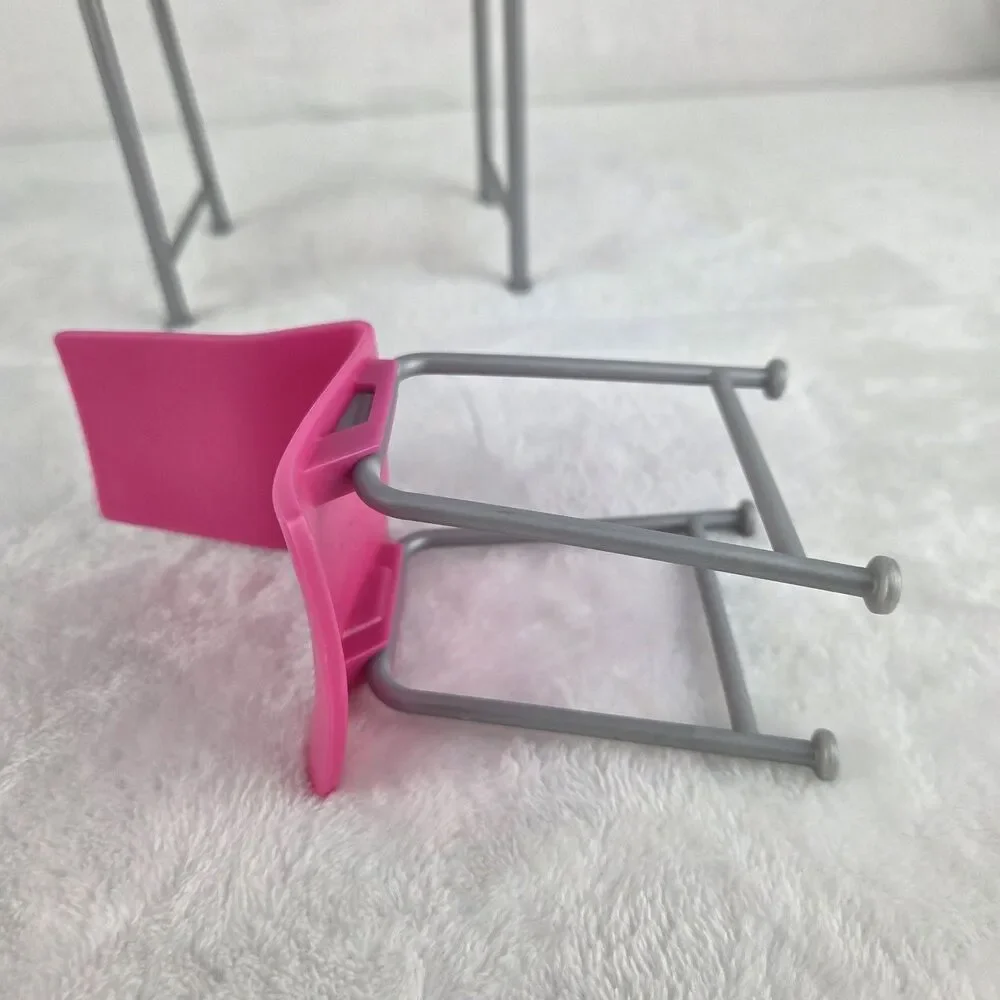 2016 Mattel Barbie Date Night Dining Table & 2 Chairs Replacement Furniture Set